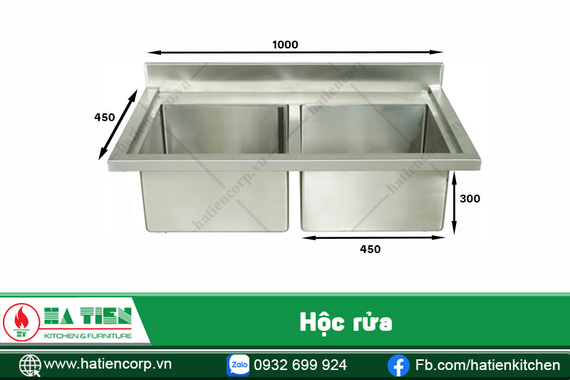 Hộc bồn rửa bát inox 304 