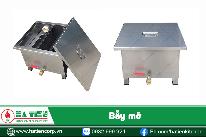 bẫy mỡ bồn rửa chén inox 304