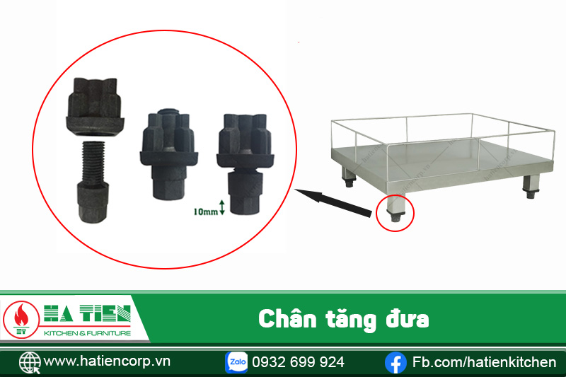 kệ inox để lò vi sóng chân tăng đưa