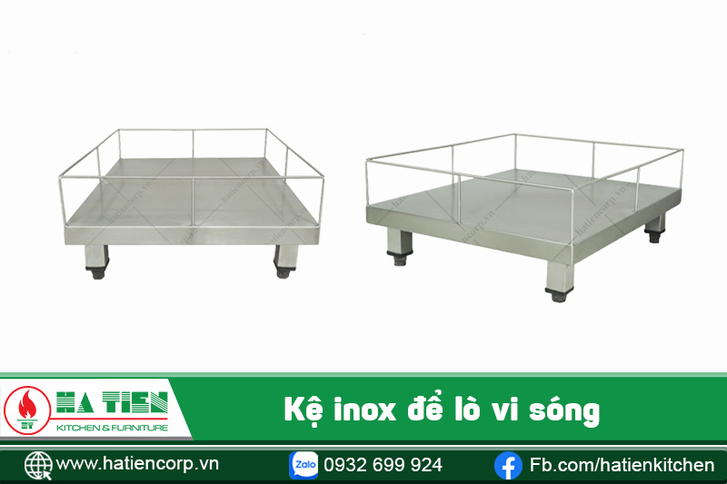 kệ inox để lò vi sóng và máy trộn bột