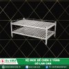 kệ inox để chén 2 tầng