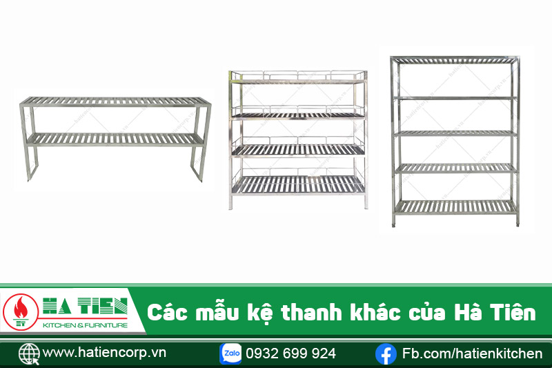 mẫu kệ inox thanh
