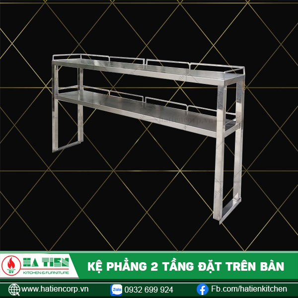 kệ 2 tầng inox