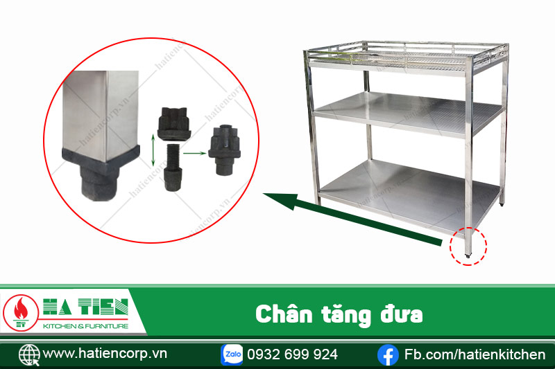 Kệ đa năng 3 tầng có chân