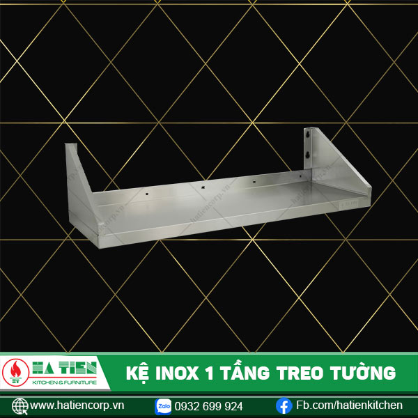 kệ inox 1 tầng treo tường, kệ phẳng