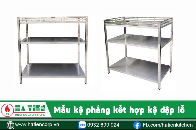 Kệ phẳng kết hợp kệ dập lỗ