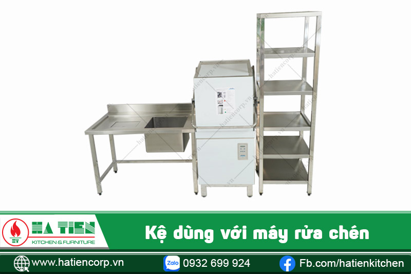 kệ dùng với máy rửa chén
