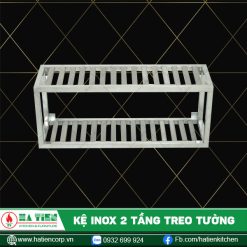 kệ inox 2 tầng treo tường 1b