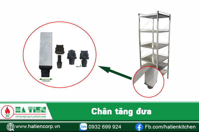 kệ inox để đồ có chân