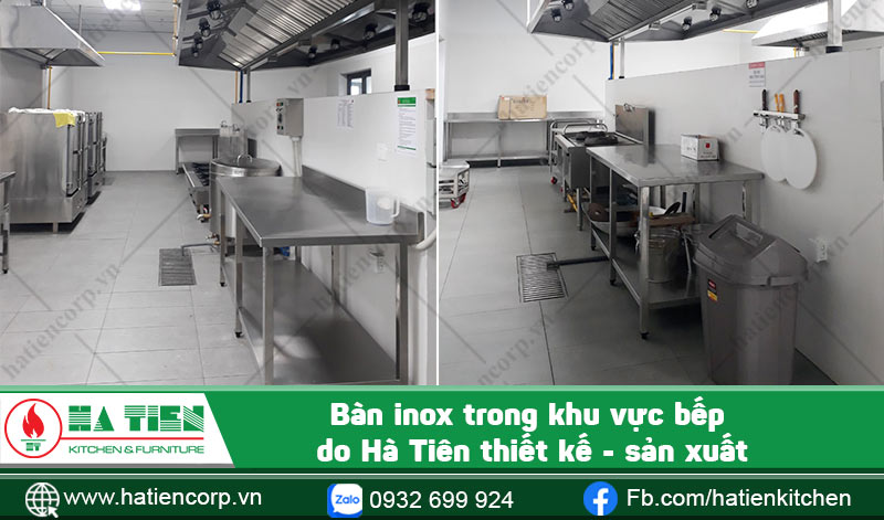 Bàn inox 1 tầng, 2 tầng