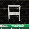kệ để đồ inox 2 tầng đặt trên tủ