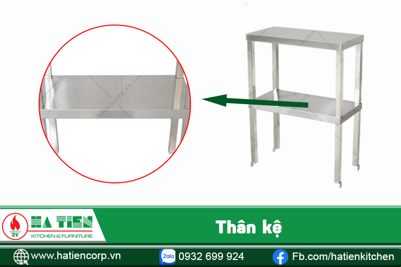Thân kệ để đồ inox 