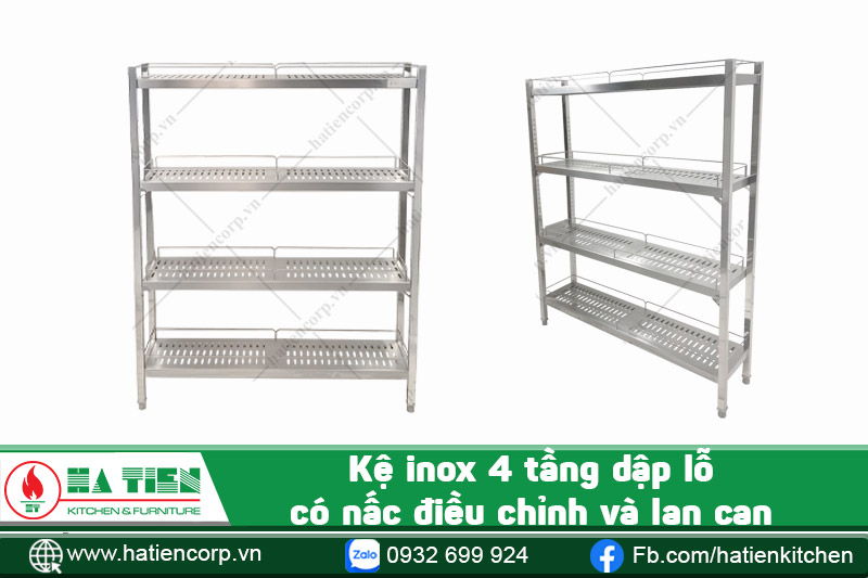 kệ inox đựng chén có nấc