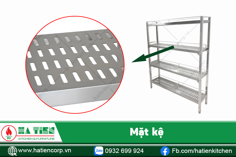 mặt kệ inox đựng chén