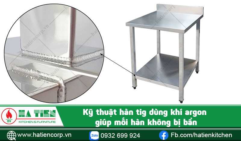 Mối hàn tig của bàn