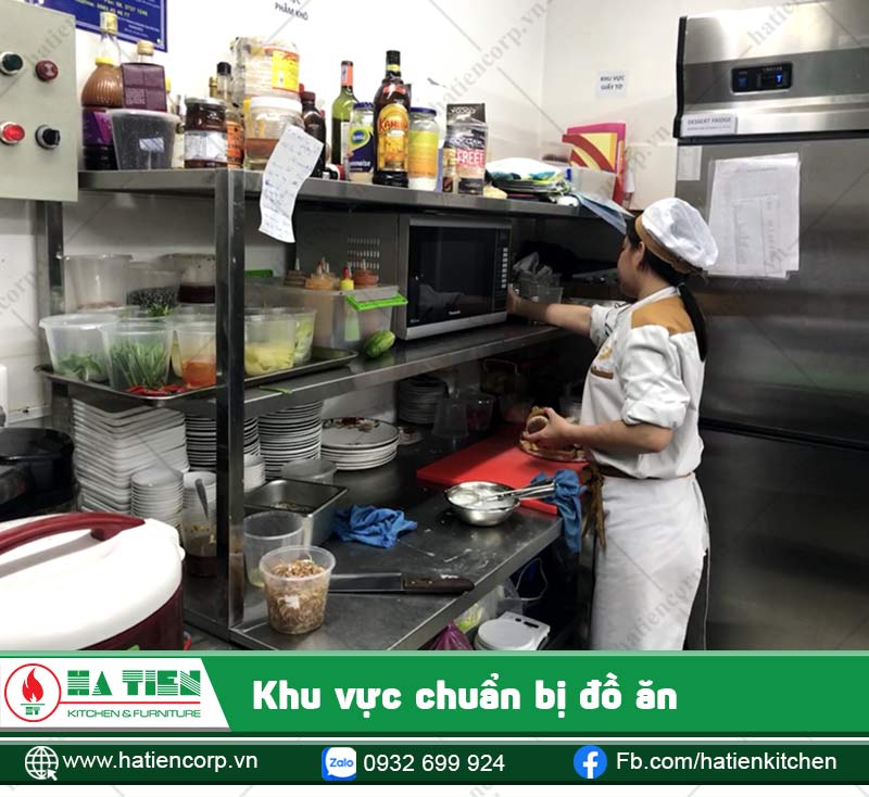 Khu vực chuẩn bị đồ ăn
