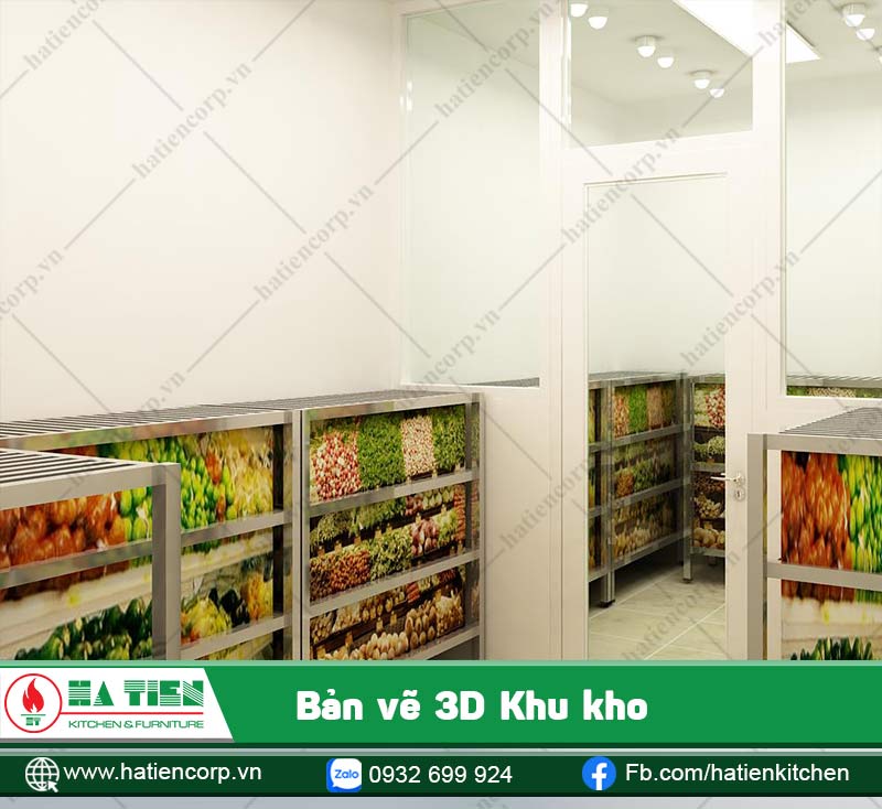 Các kệ giúp tiết kiệm không gian và dễ dàng lấy đồ