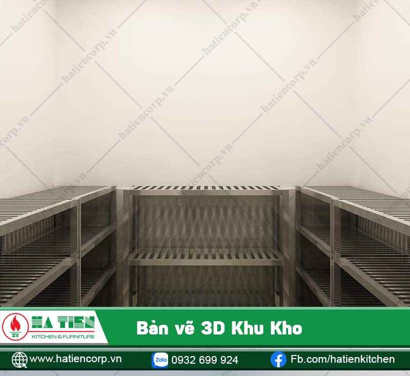 Trong kho được điều chỉnh nhiệt độ bảo quản thích hợp cho thực phẩm