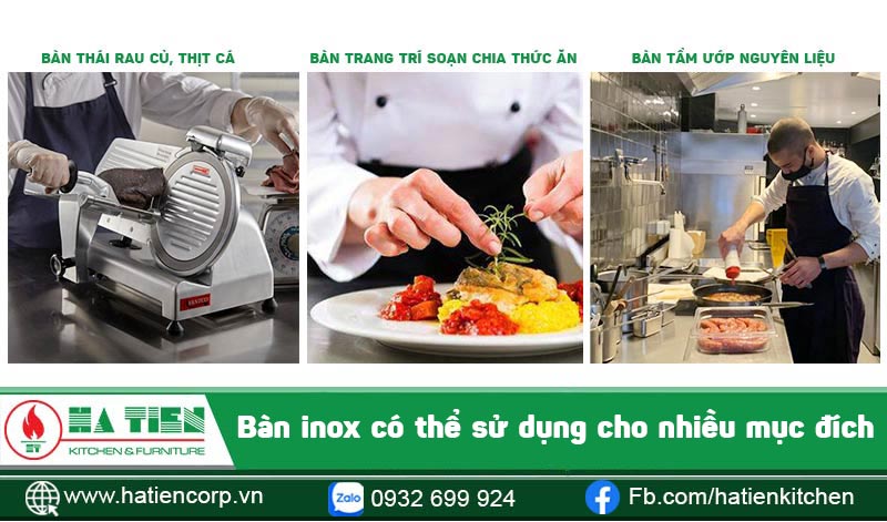 Bàn inox 304 2 tầng