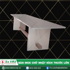 bàn inox chữ nhật