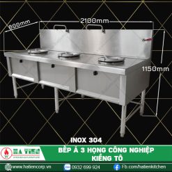 bếp á 3 họng kiềng tô 304 211150