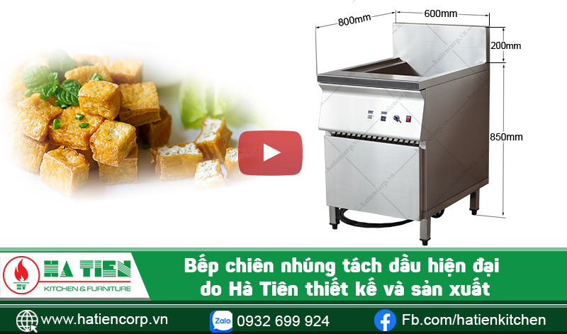Bếp chiên nhúng tách dầu