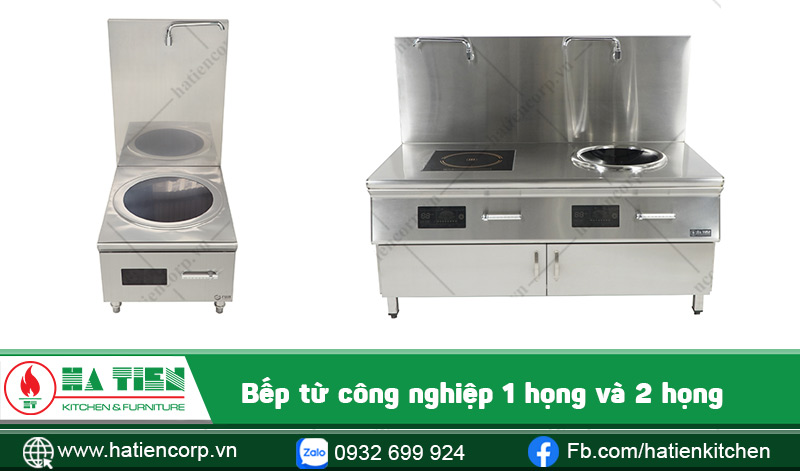Bếp từ công nghiệp 1 họng và 2 họng