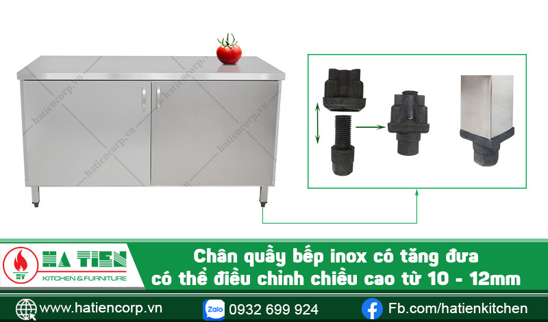 Chân quầy bếp inox