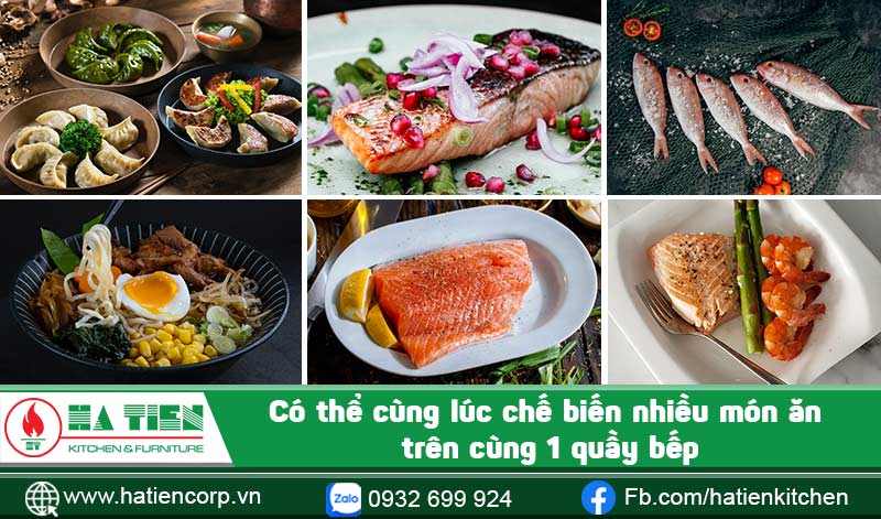 Quầy bếp quán ăn đẹp