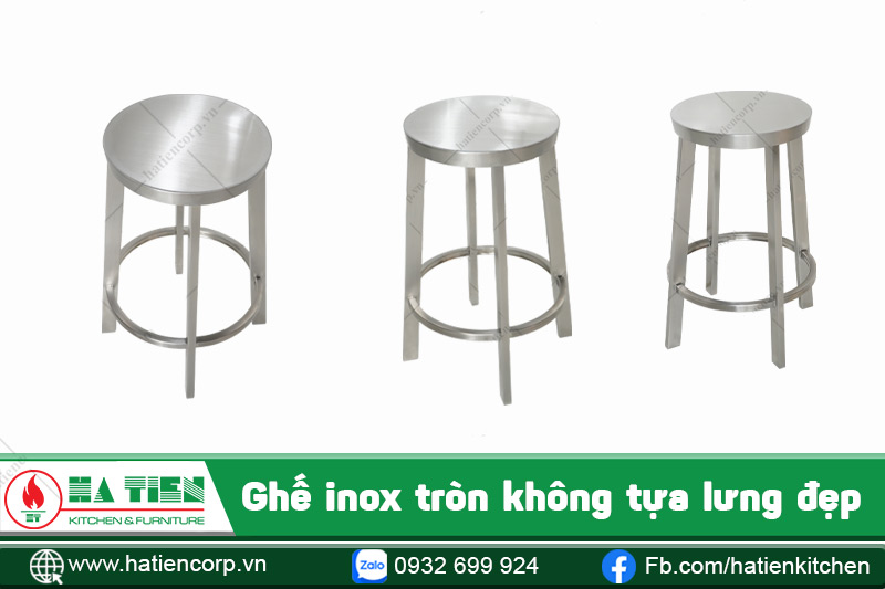 Ghế inox tròn đẹp