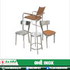 Ghế inox tựa lưng