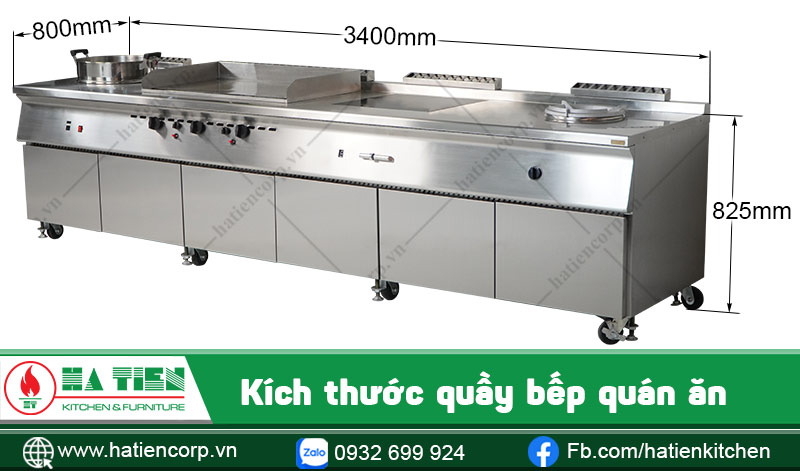 Quầy bếp quán ăn