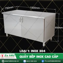quầy bếp inox