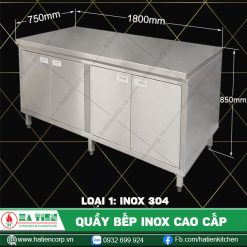 quầy bếp inox QCK-18