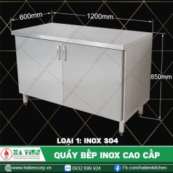 quầy bếp inox QCK6-12