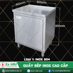 quầy bếp inox QCK6-6