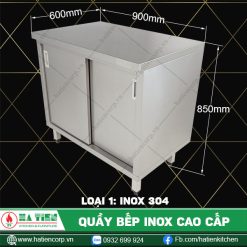 quầy bếp inox QCK6-9