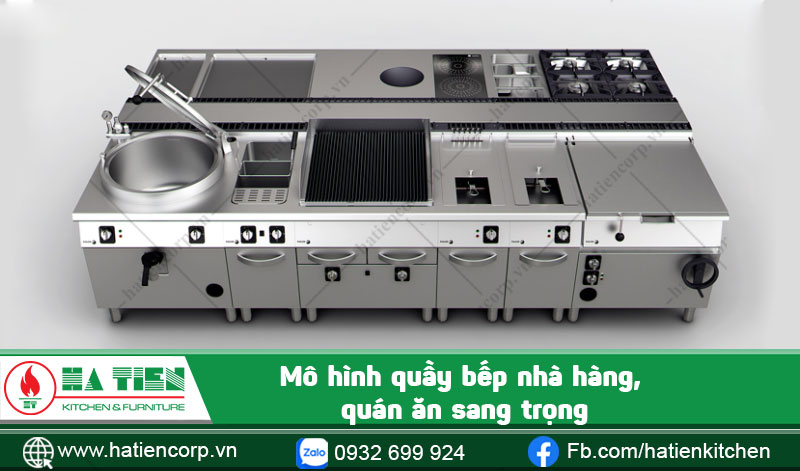 Quầy bếp quán ăn sang trọng