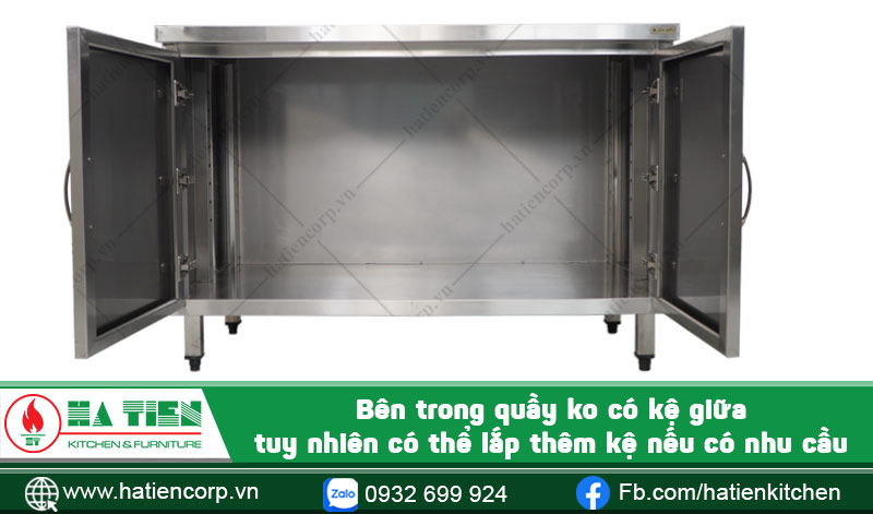 Cấu tạo quầy inox