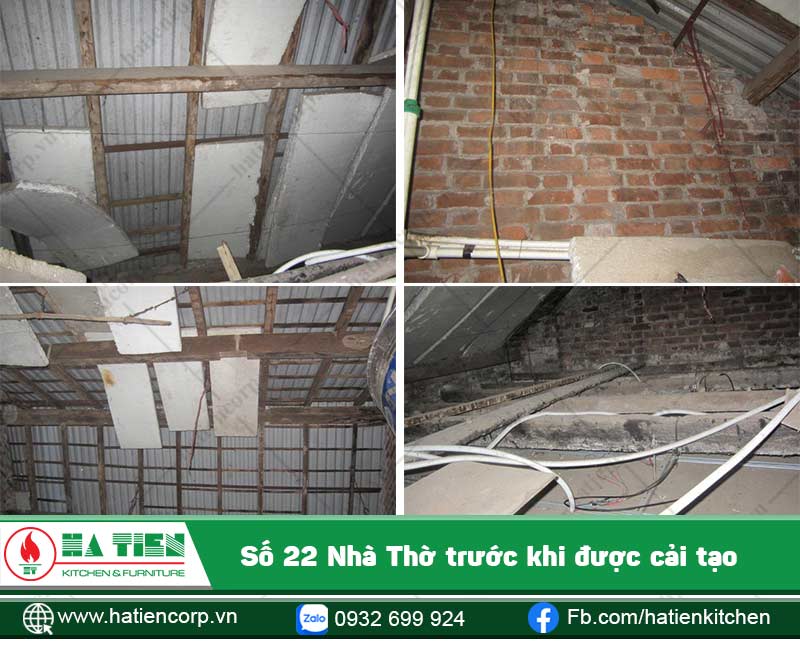 Kết cấu chủ yếu từ gạch và gỗ, nền không được đổ bê tông