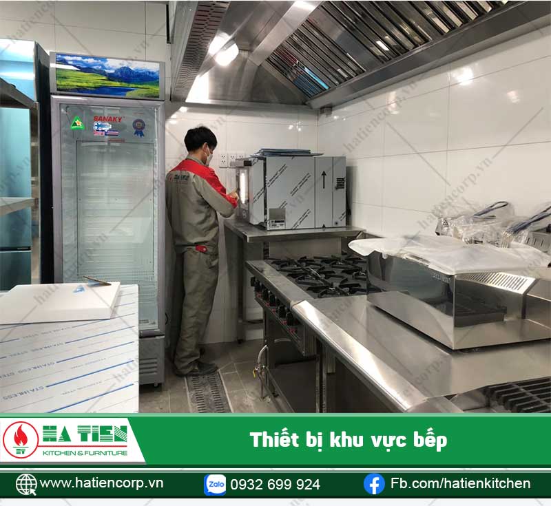 Khu vực bếp nấu