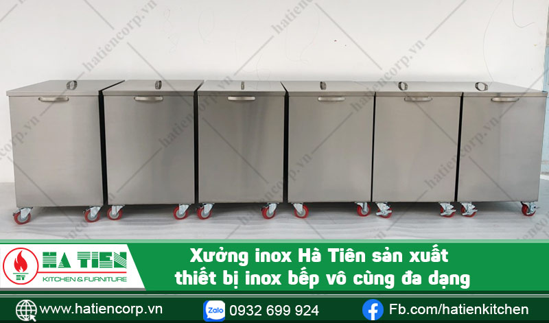 Hà Tiên sản xuất thiết bị inox vông cùng đa dạng