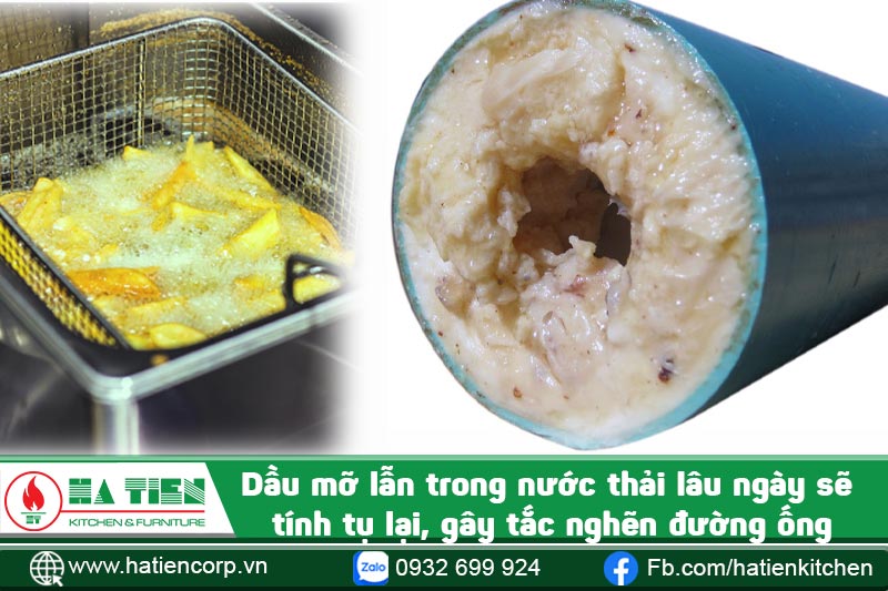 bẫy mỡ inox góp phần hạn chế tình trạng tắc đường ống thoát nước