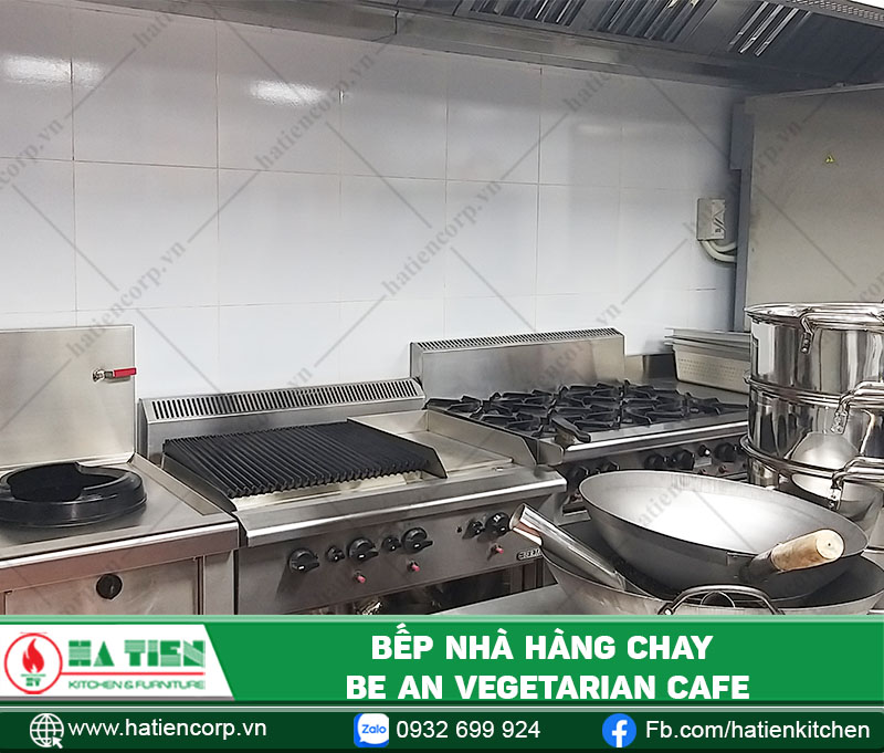 Bếp công nghiệp HCM - Thiết kế bếp nhà hàng chay BE AN VEGETARIAN BISTRO