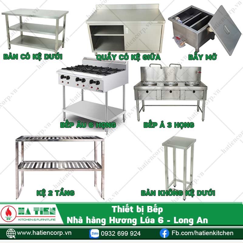 Thiết bị inox cao cấp cho nhà hàng Hương Lúa 6