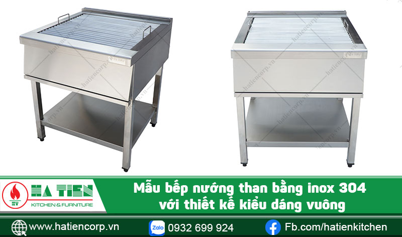 bếp nướng than bằng inox 304