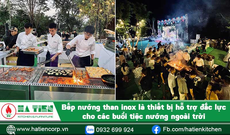 Bếp nướng than dùng ở ngoài trời