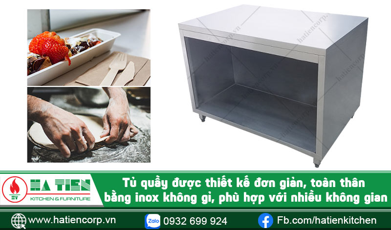 Cấu tạo tủ quầy inox