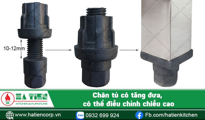 Chân tủ inox đựng chén