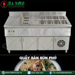 thiết kế quầy bán phở